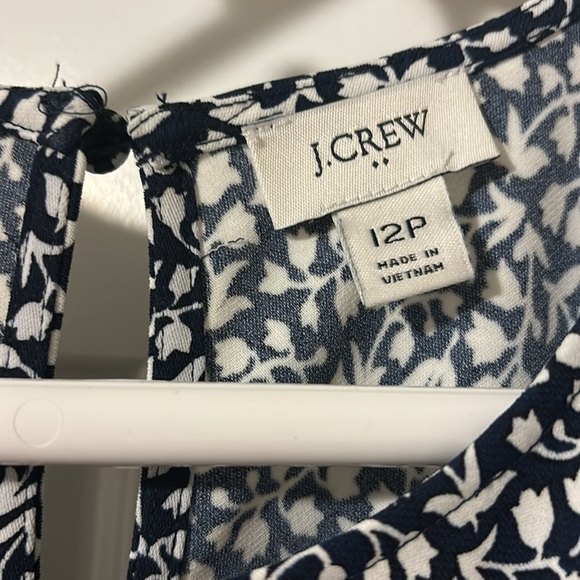 J. Crew Navy Floral Midi Dress - Picture 3 of 3